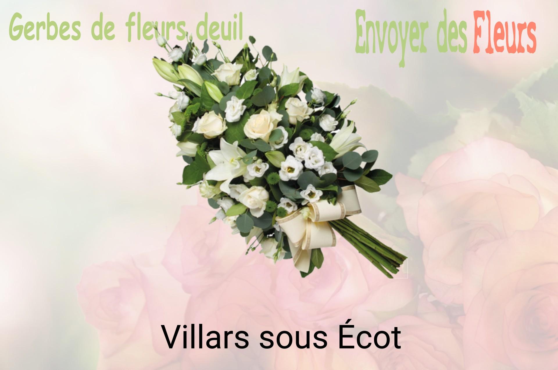 Gerbe de fleurs de deuil livrée à Villars-sous-Écot